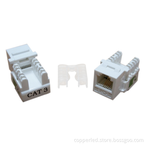 UTP Cat. 3 6P4C Keystone Jack
